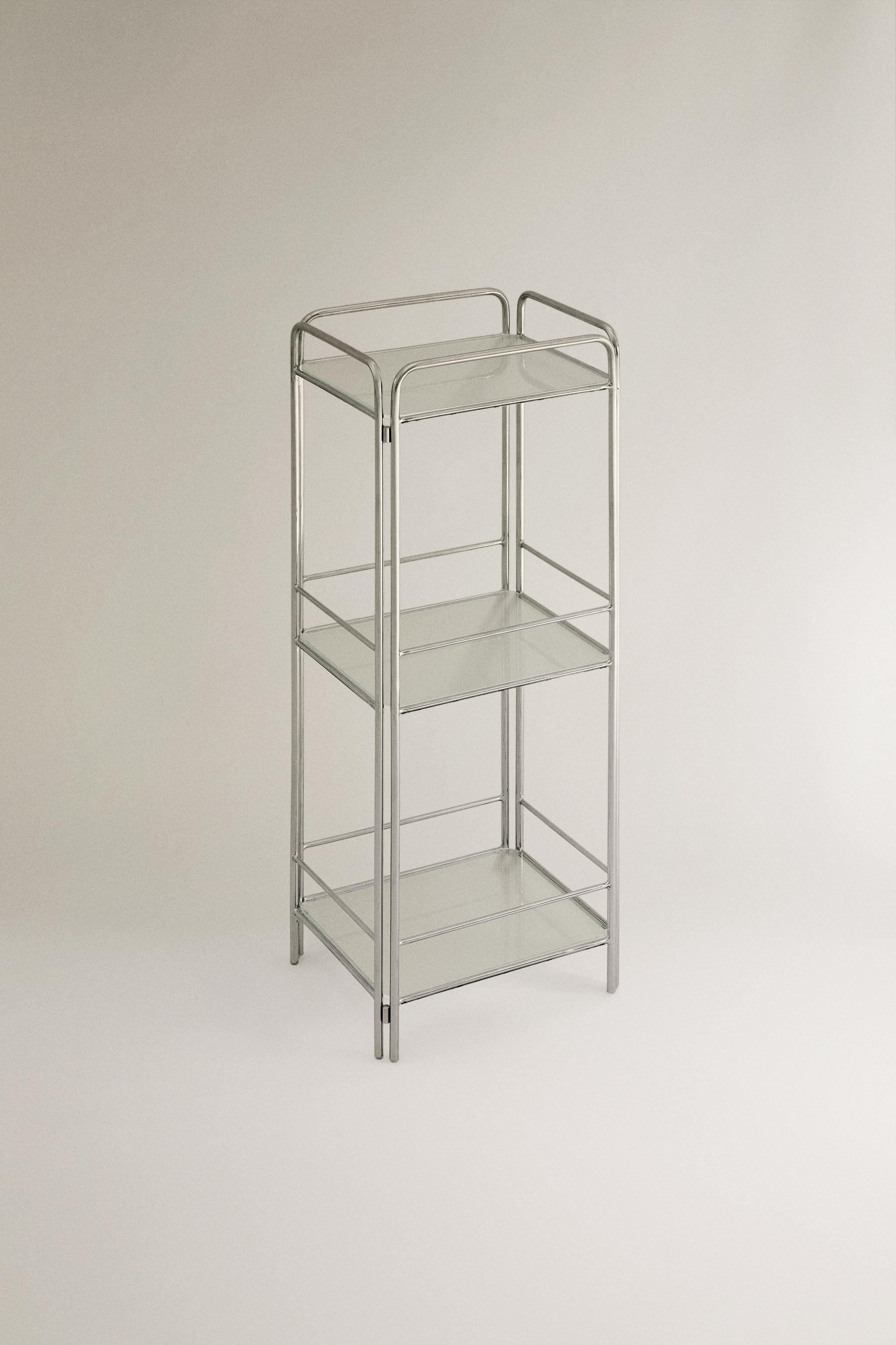 STEEL AND GLASS STORAGE UNIT